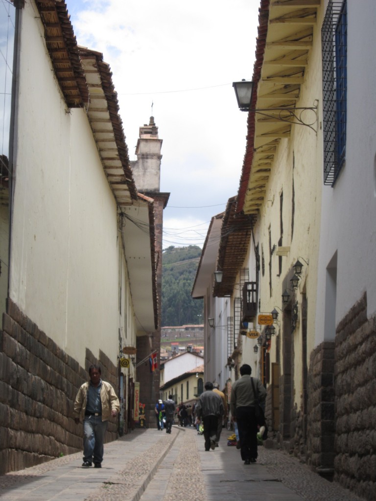 Inca walls line the alley of Loreto and other pedestrian walkways in Cusco