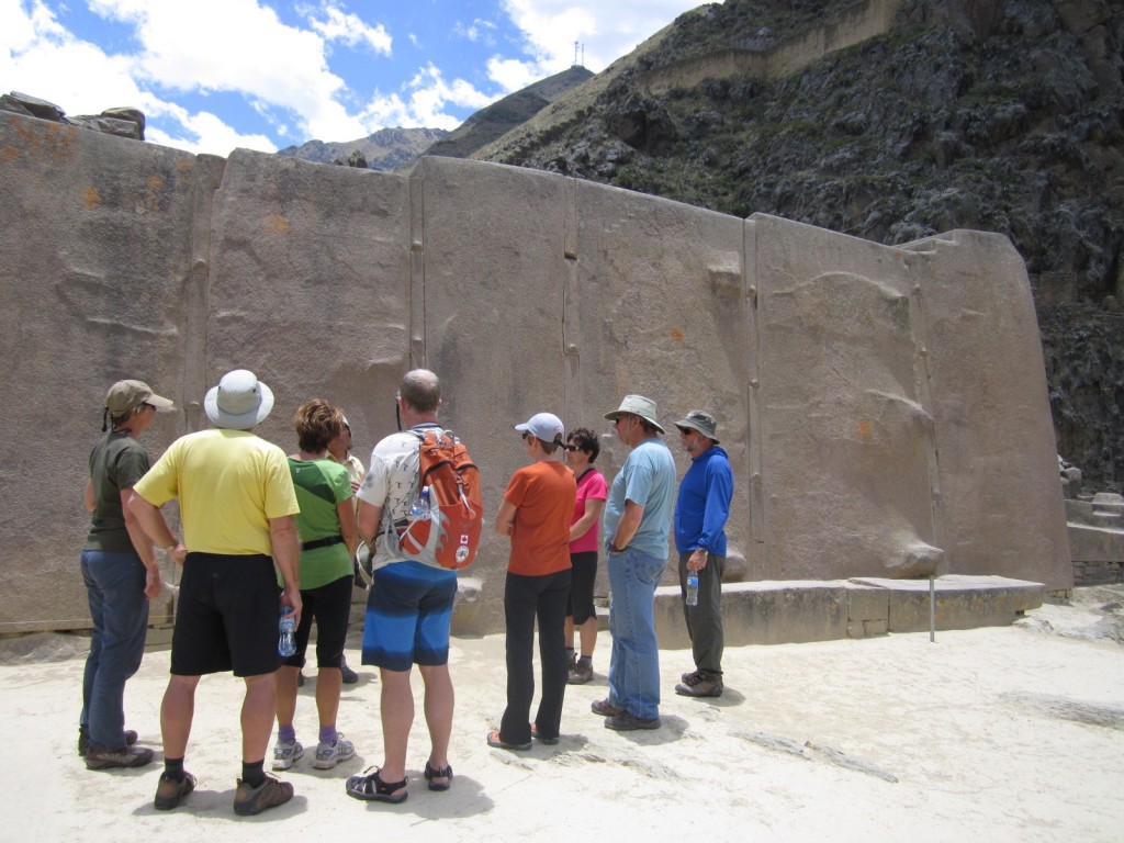 Unfinished stone walls at Ollantaytambo