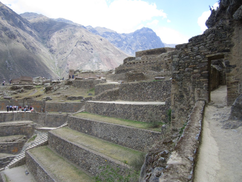 The Inca fortress at Ollantaytambo