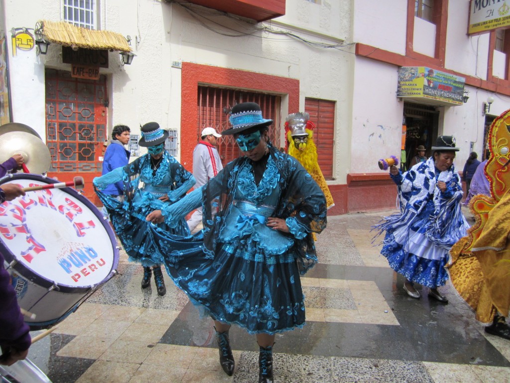 Dancers participate in the Puno Day celebrations