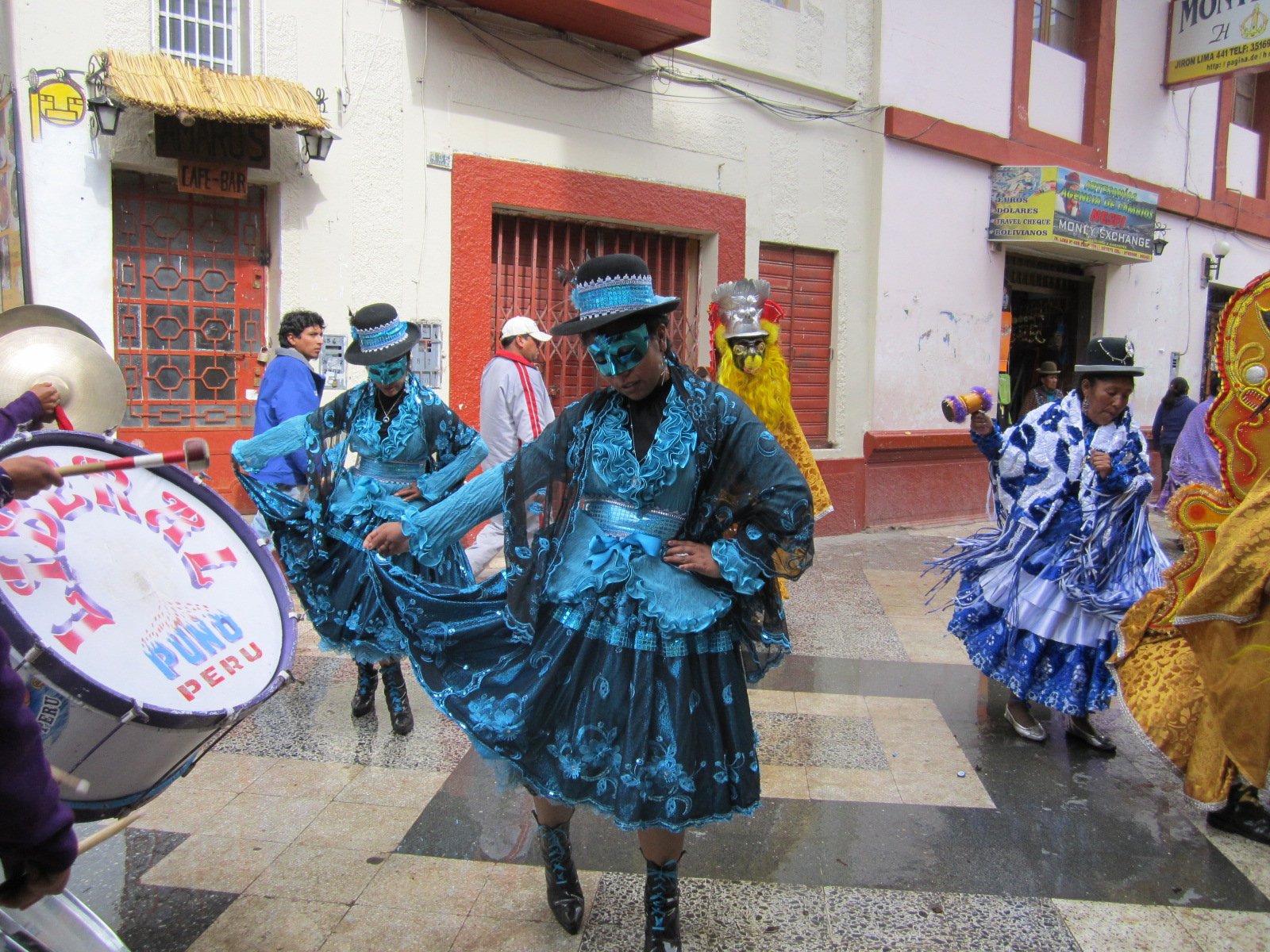 Dancers participate in the Puno Day celebrations
