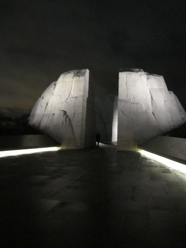 The entrance to the MLK, Jr. Memorial