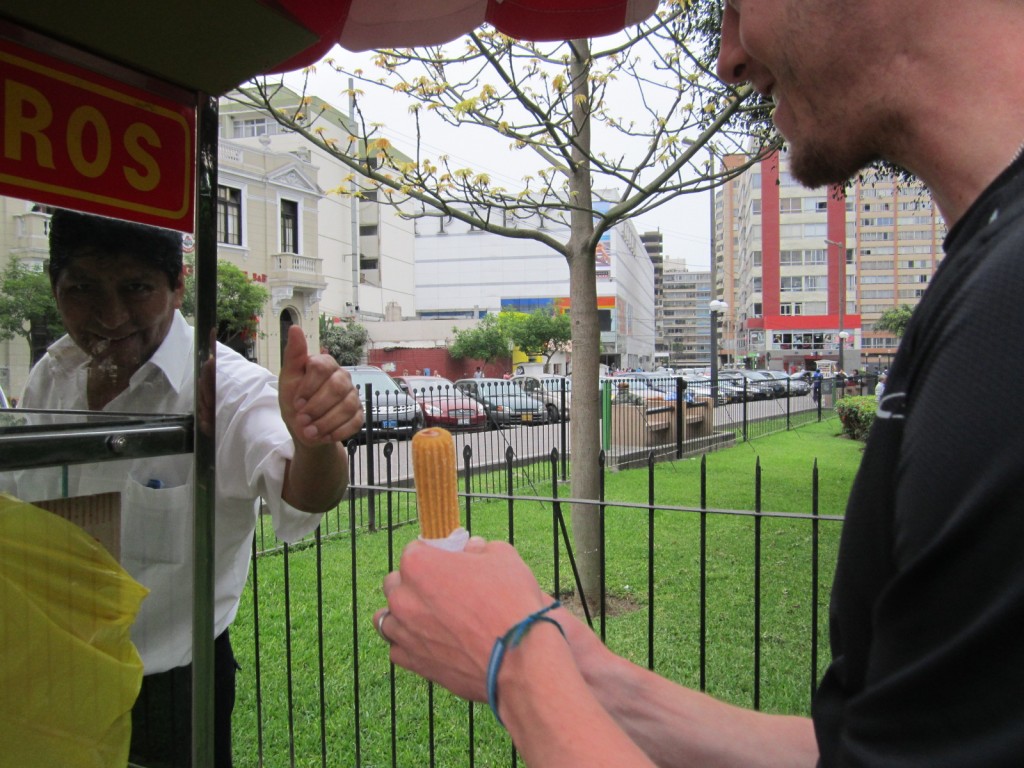Churros in Miraflores in Lima, Peru