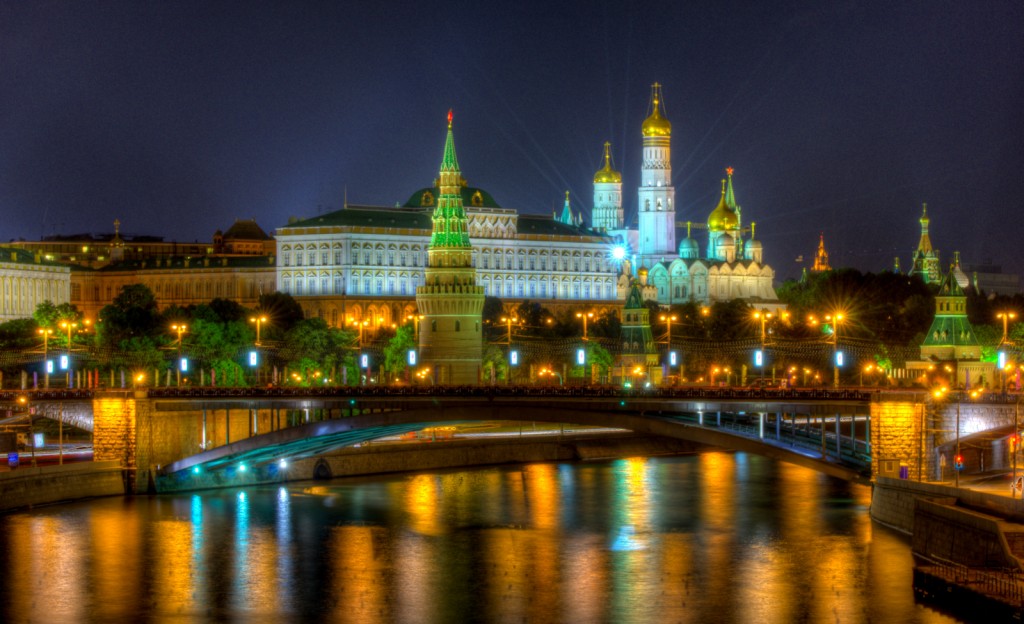 The Kremlin at night