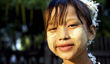 Jasmine Seller at Shwenandaw Monastery