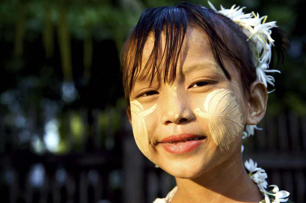 Jasmine Seller at Shwenandaw Monastery